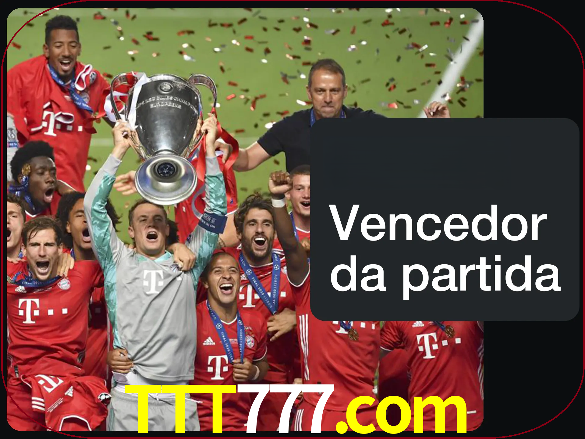 Aposte no vencedor e ganhe uma grande quantia de dinheiro.