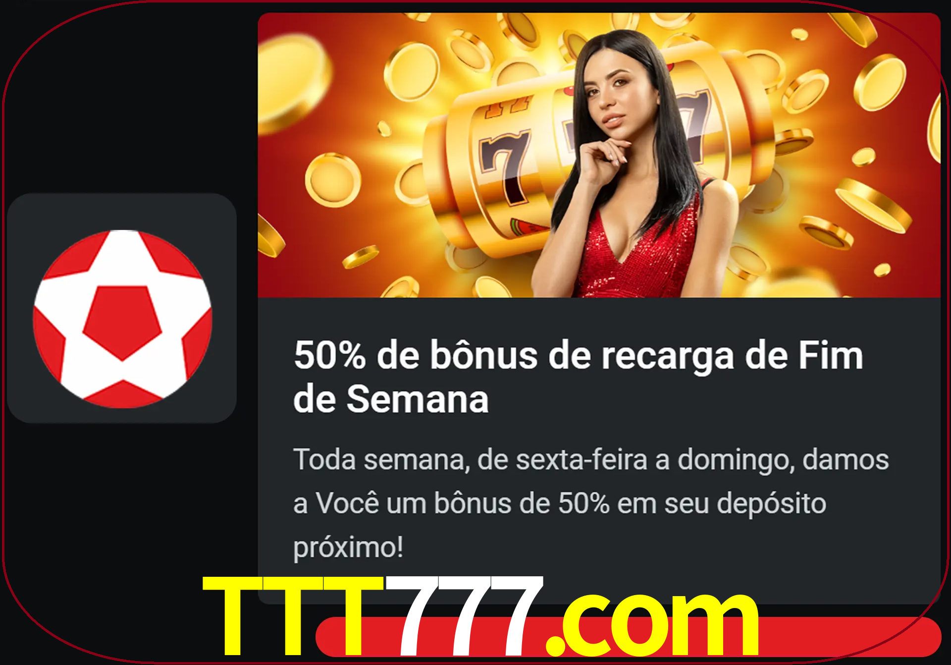 Volte a cada semana para receber novos bônus em dinheiro.